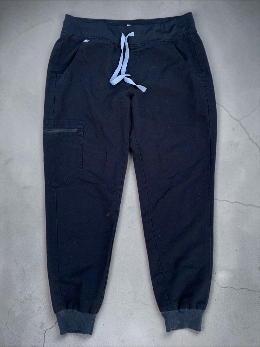 Figs Black Drawstring Jogger Scrub Pants Small
